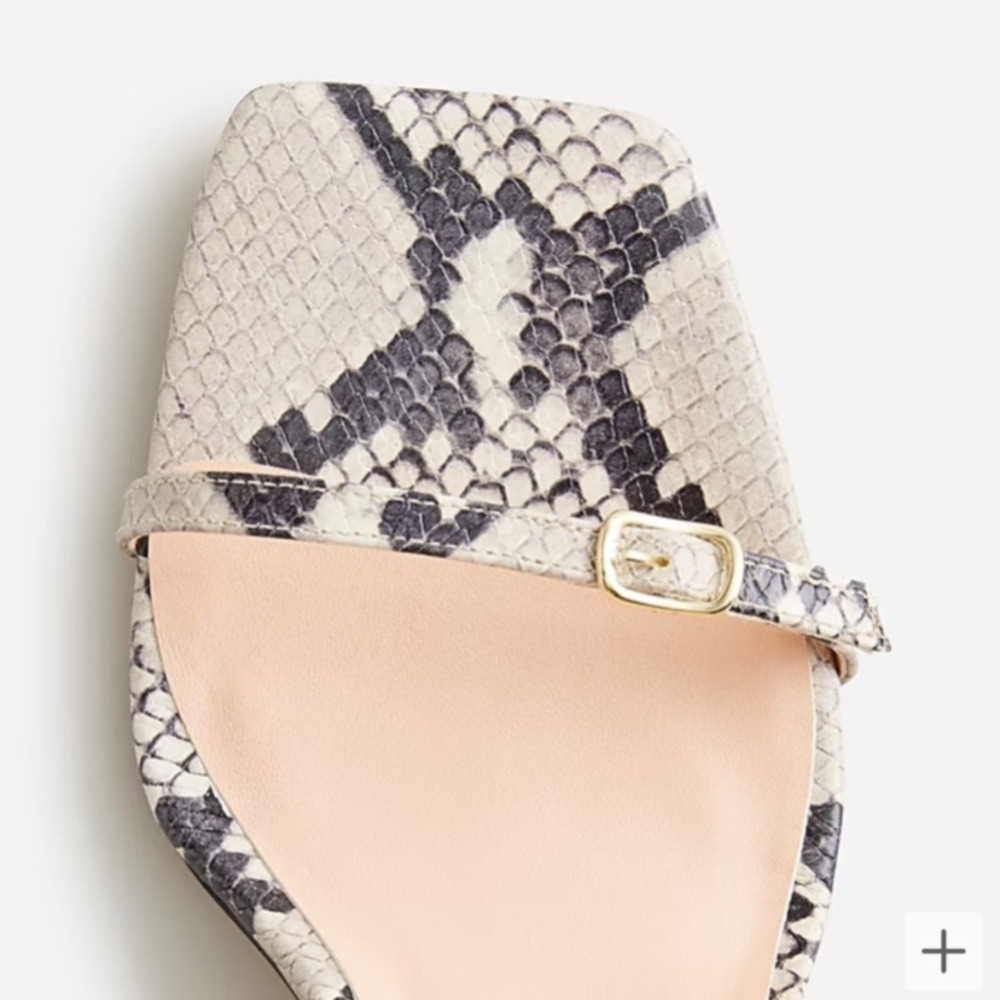 Snakeskin Patterned Women's Heels - image 2